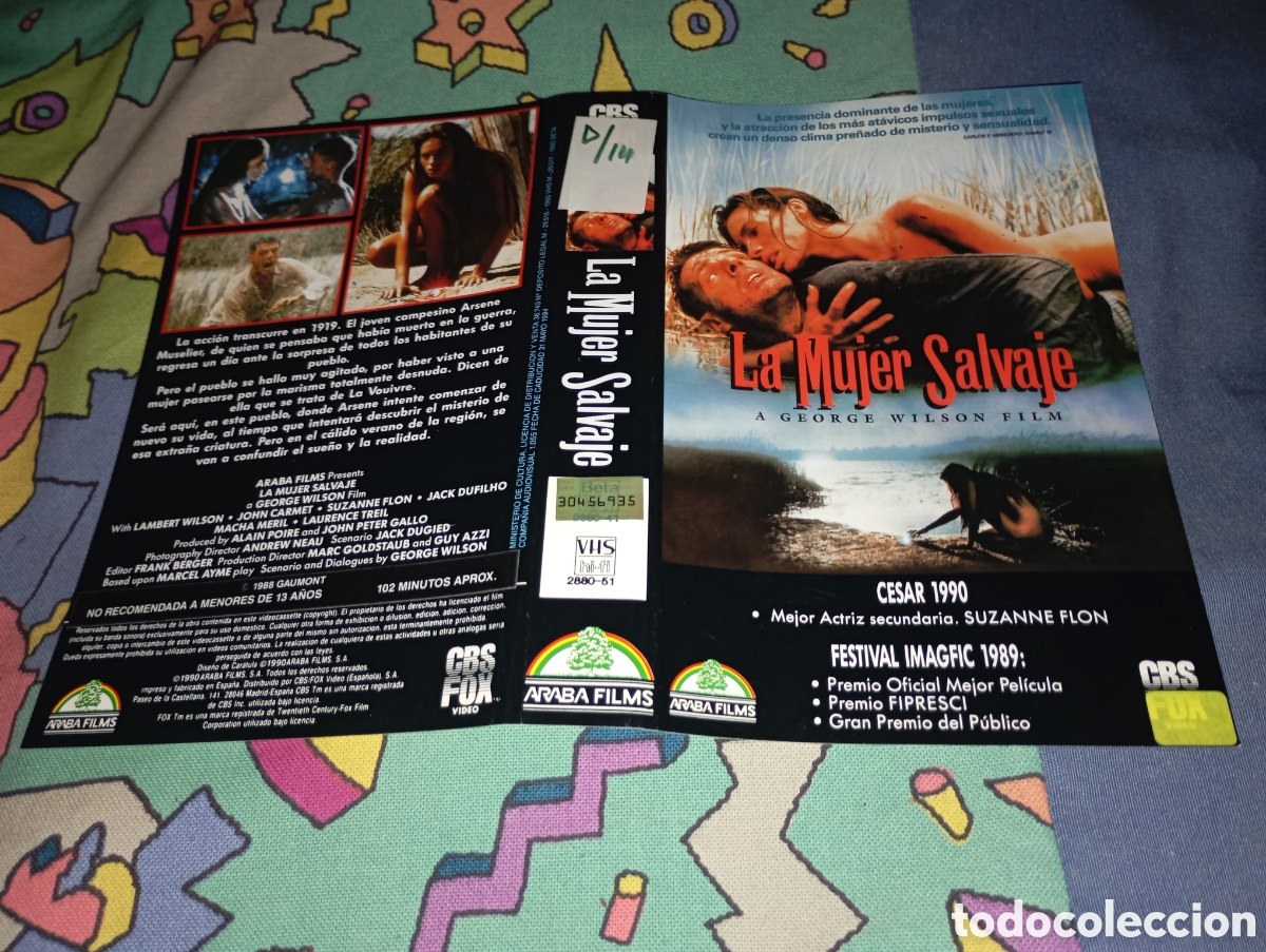 Cine: Car&aacute;tula vhs- la mujer salvaje - Foto 1