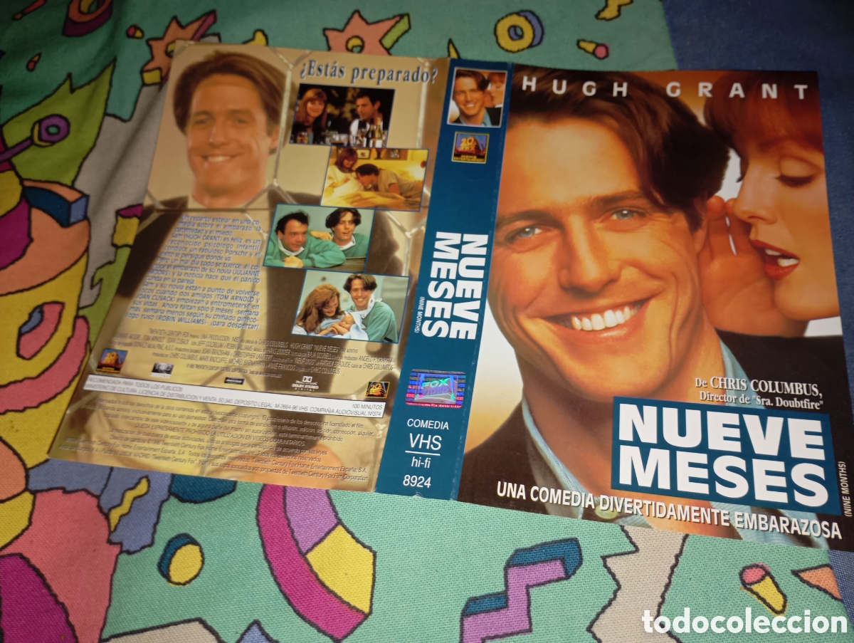 Cine: Car&aacute;tula vhs- nueve meses (2) - Foto 1