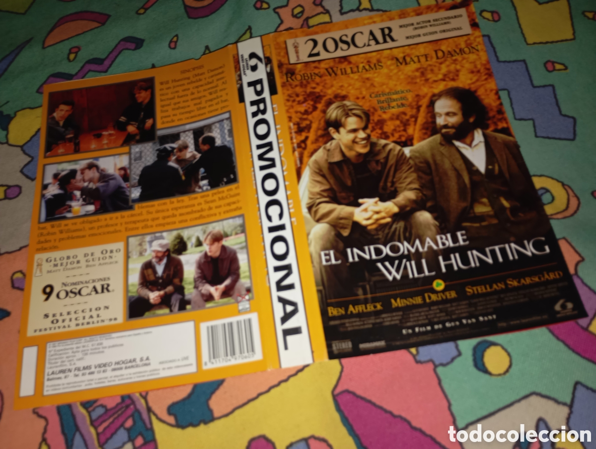 Cine: Car&aacute;tula vhs- el indomable Will hauting - Foto 1