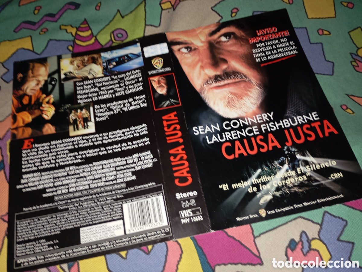 Cine: Car&aacute;tula vhs- causa justa - Foto 1