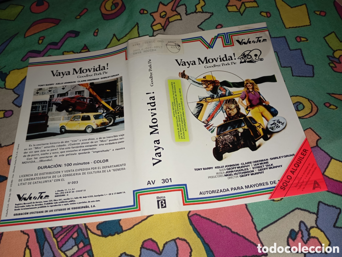 Cine: Car&aacute;tula vhs- vaya movida - Foto 1