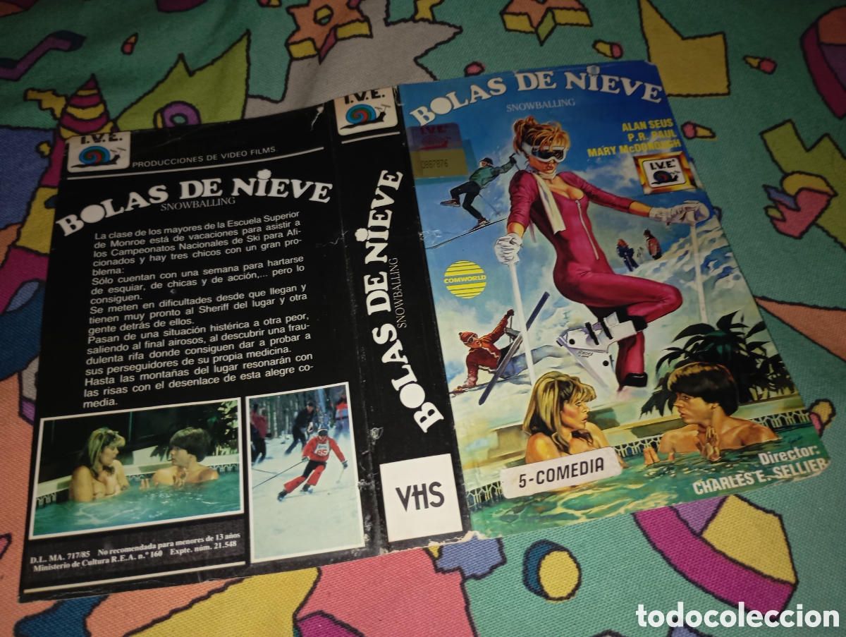 Cine: Car&aacute;tula vhs- bolas de nieve - Foto 1