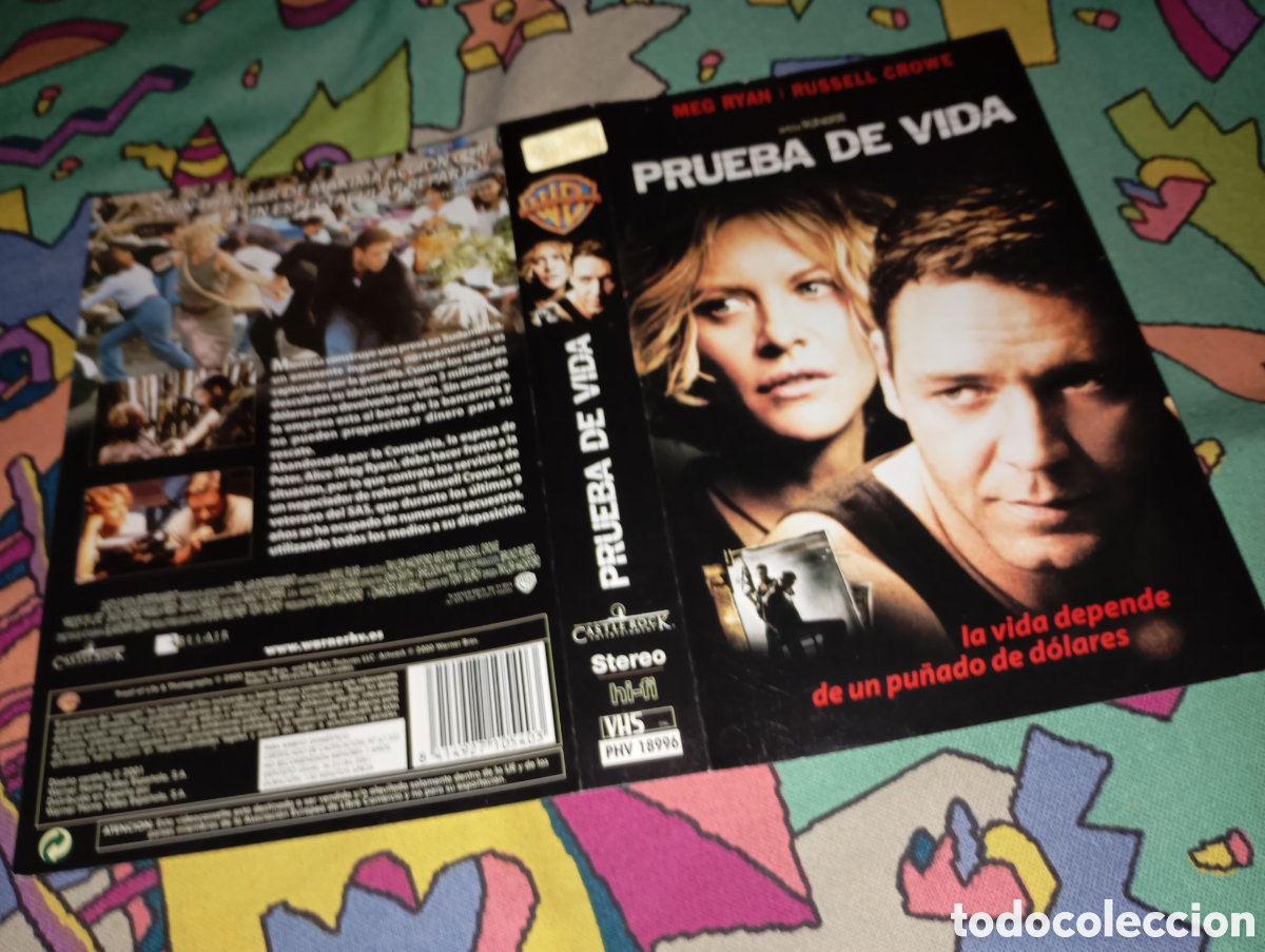 Cine: Car&aacute;tula vhs- prueba de vida - Foto 1