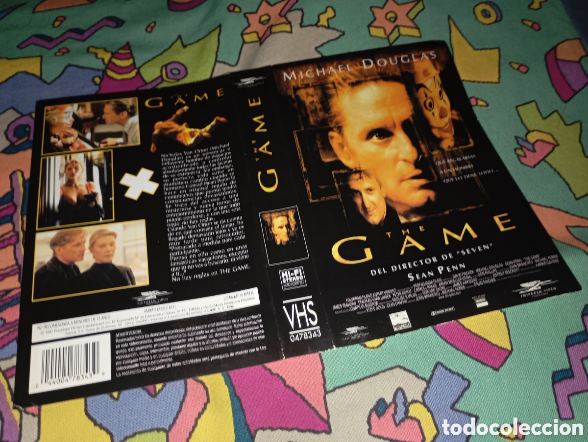 Cine: Car&aacute;tula vhs- The game - Foto 1