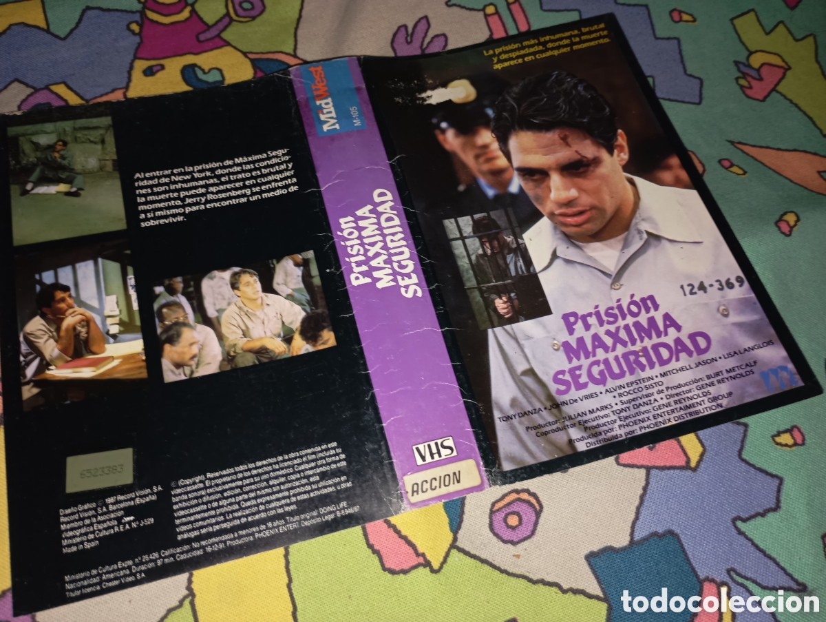 Cine: Car&aacute;tula vhs- prisi&oacute;n m&aacute;xima seguridad - Foto 1