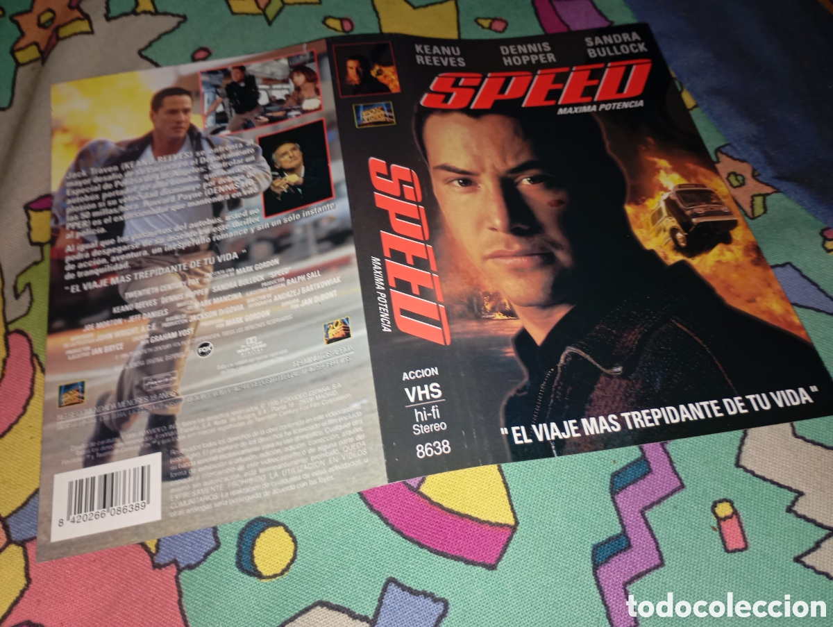 Cine: Car&aacute;tula vhs- speed - vd - Foto 1