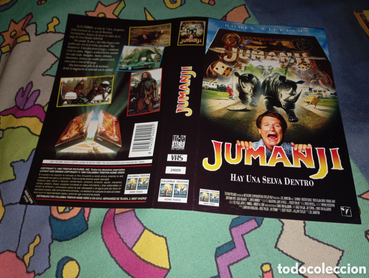Cine: Car&aacute;tula vhs- jumanji - Foto 1