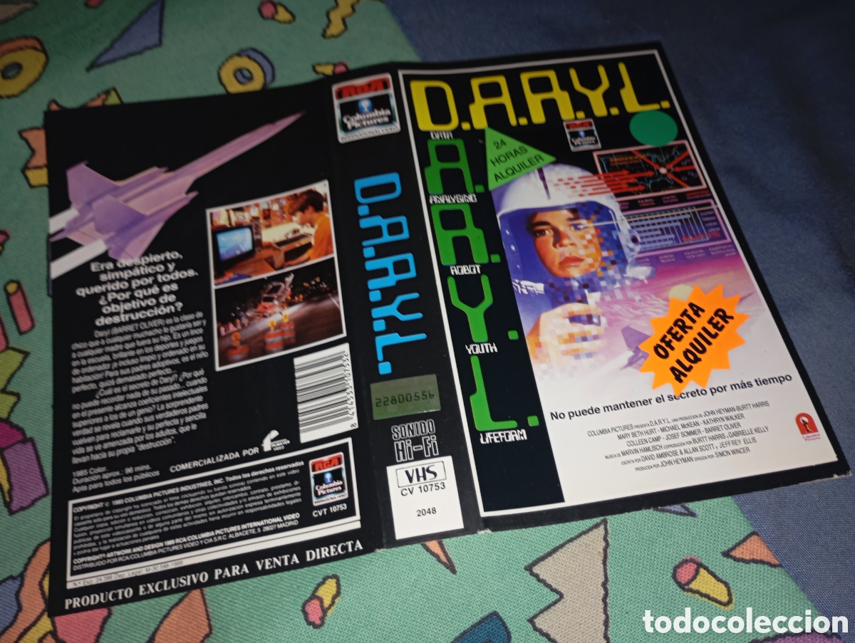 Cine: Car&aacute;tula vhs- D.A.R.Y.L. - Foto 1