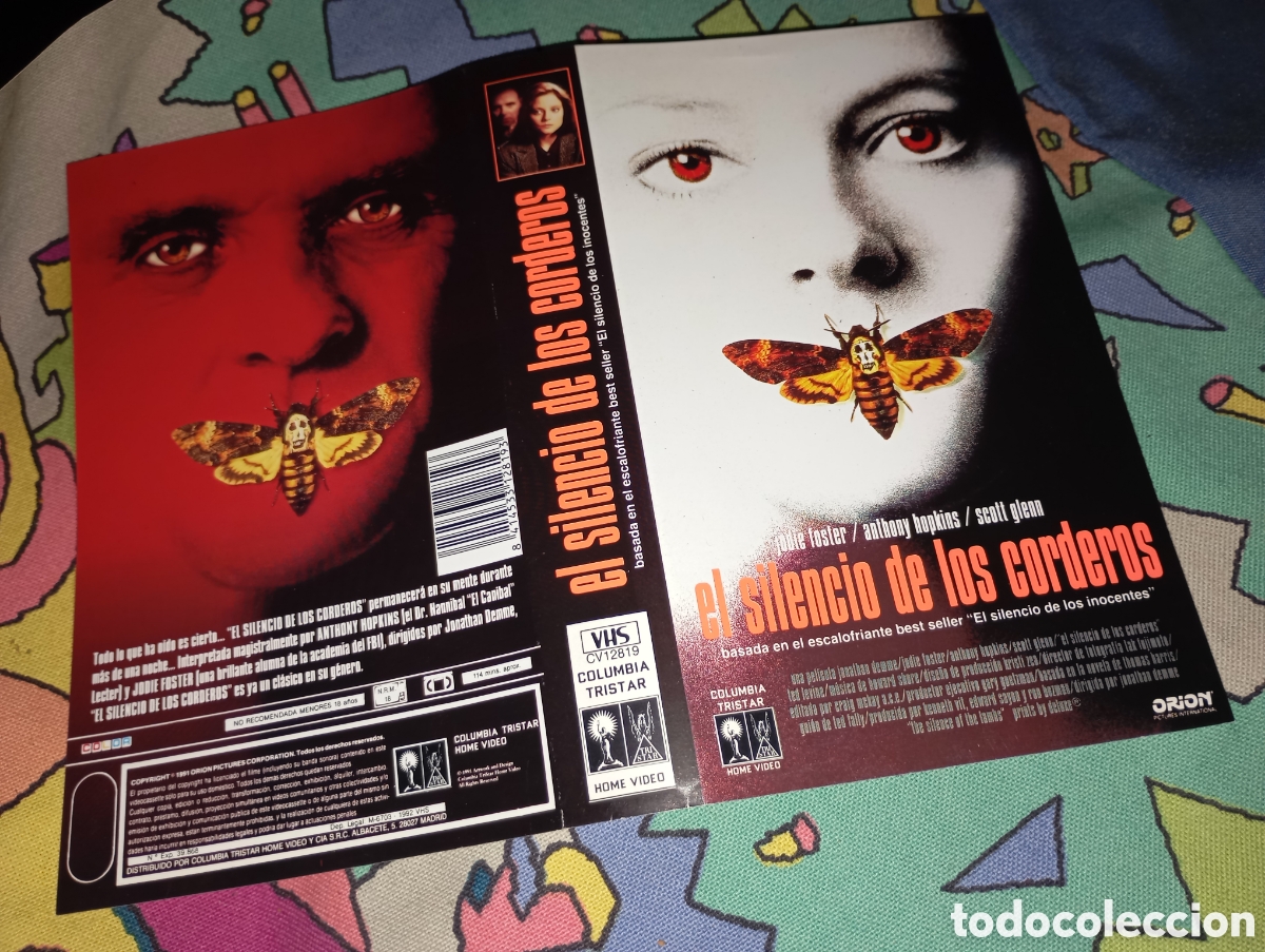 Cine: Car&aacute;tula vhs- el silencio de los corderos (2) - Foto 1