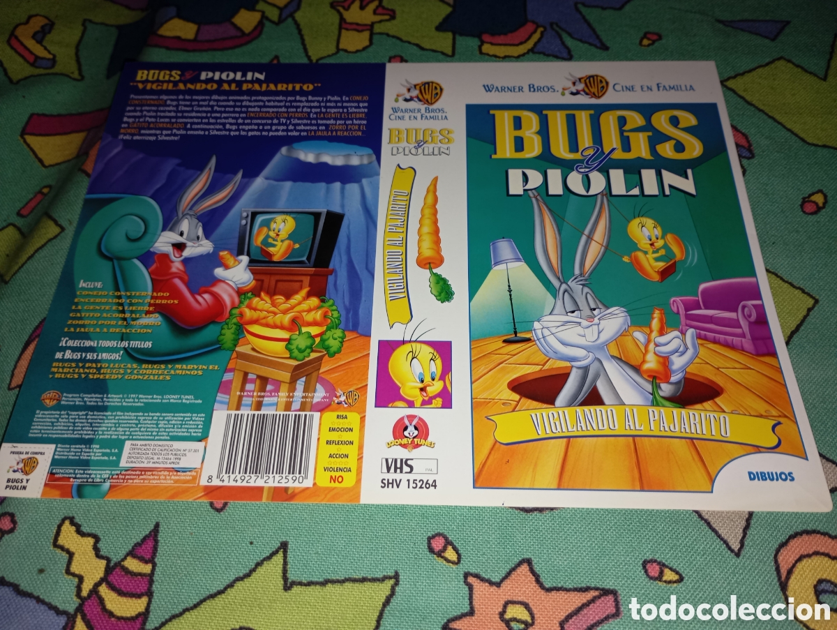 Cine: Car&aacute;tula vhs- Bugs y piol&iacute;n - Foto 1