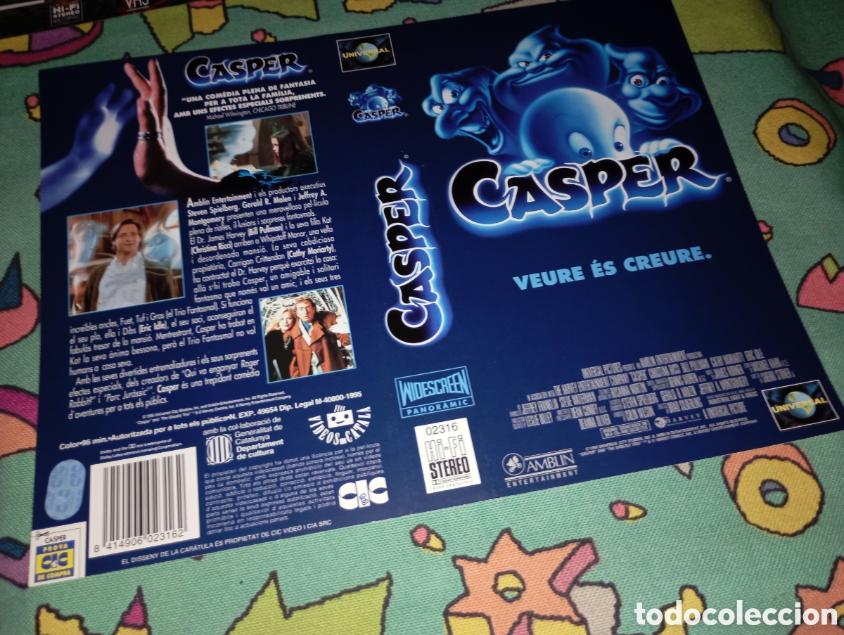Cine: Car&aacute;tula vhs- Casper - catalan - Foto 1
