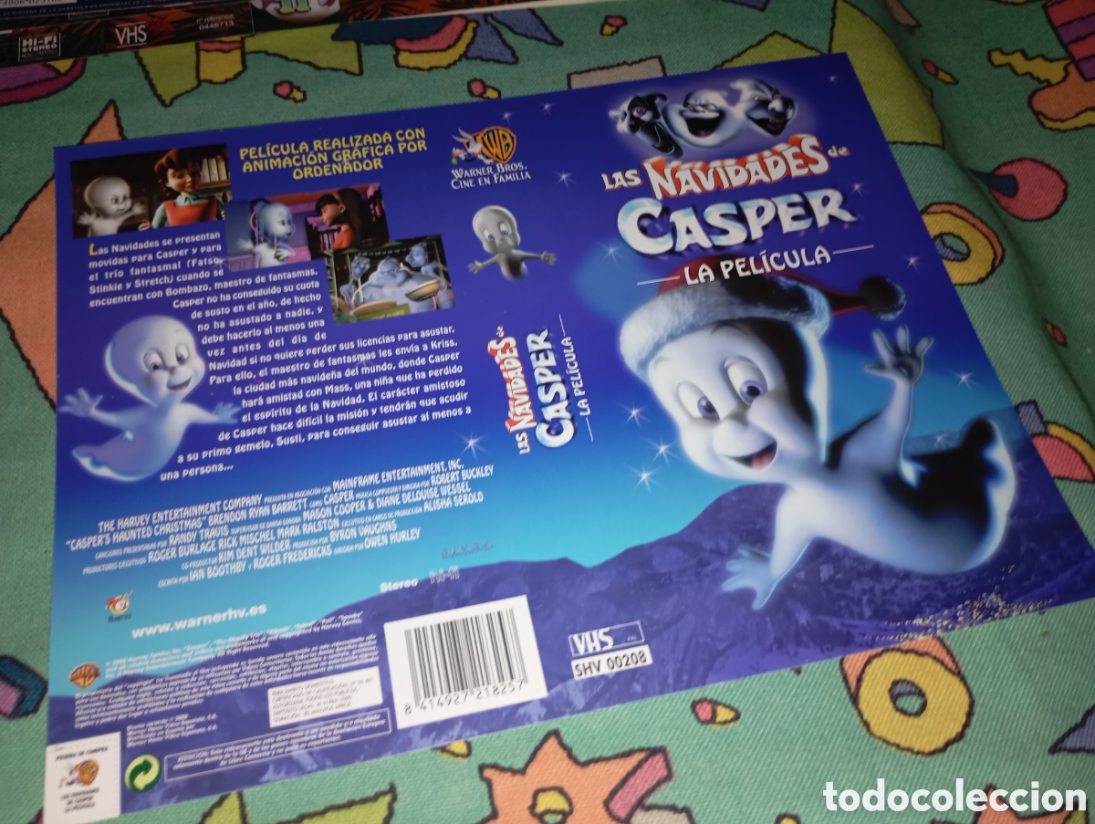 Cine: Car&aacute;tula vhs- las navidades de casper - Foto 1