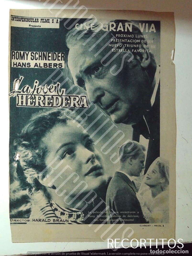 Cine: ROMY SCHNEIDER LA JOVEN HEREDERA - Foto 1