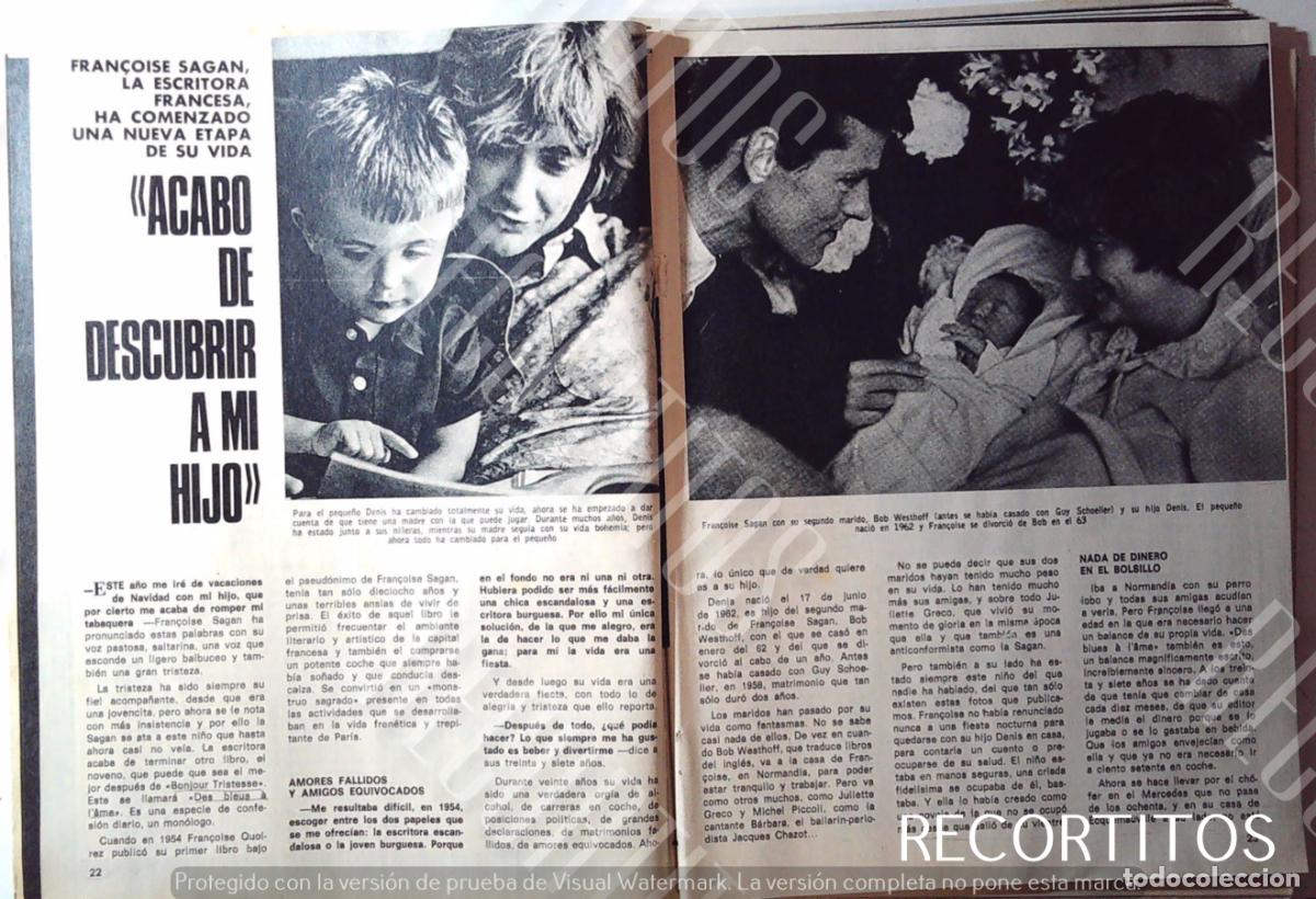 Cine: FRANCOISE SAGAN Y SU HIJO - Foto 1