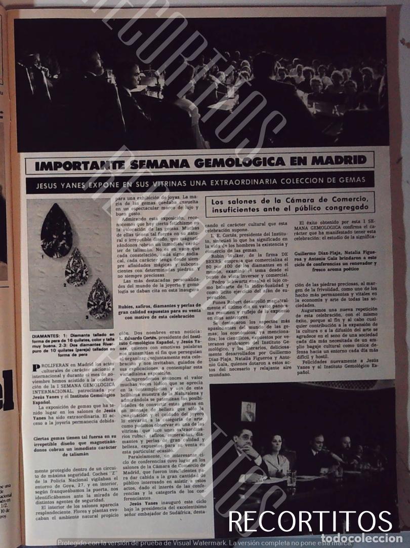Cine: 1982 SEMANA GEMOLOGICA EN MADRID - Foto 1