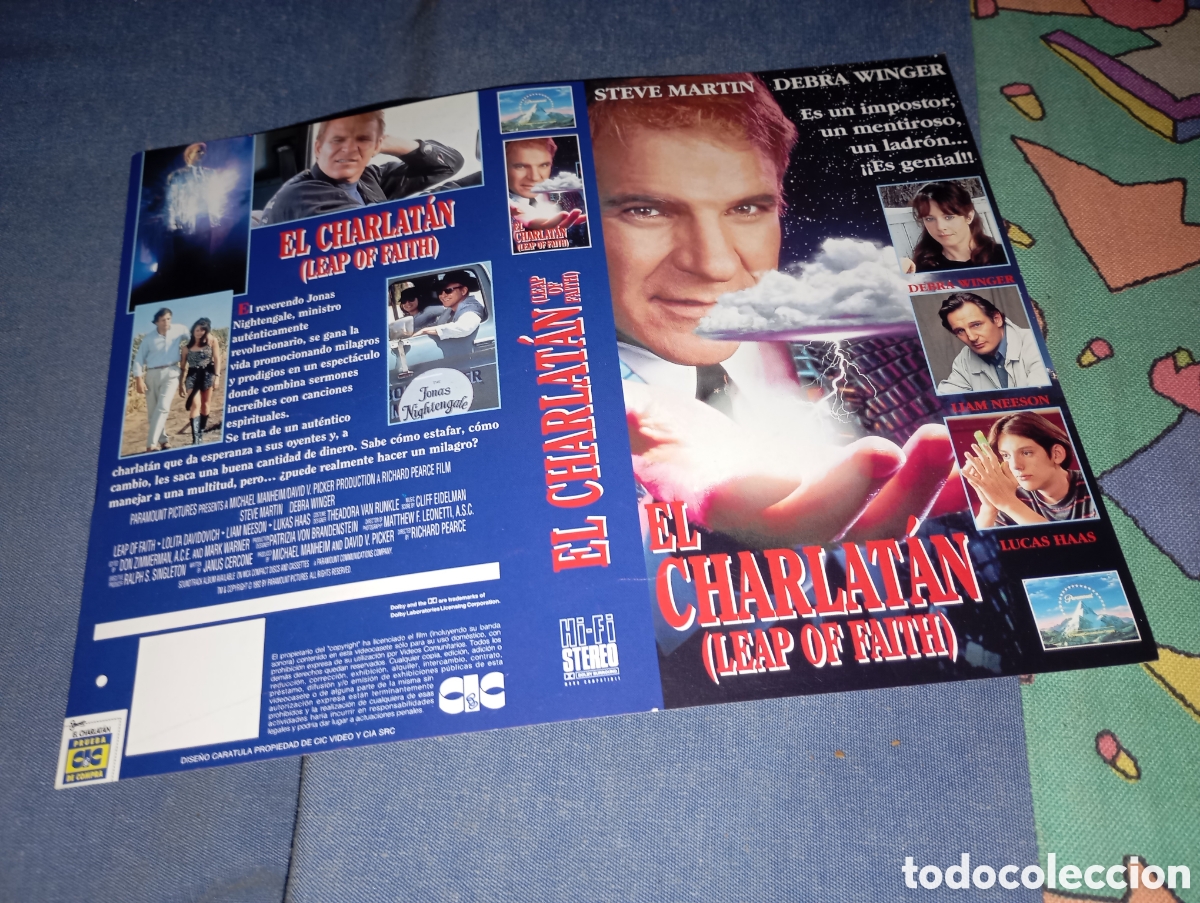 Cine: Car&aacute;tula vhs- el charlatan- vd - Foto 1