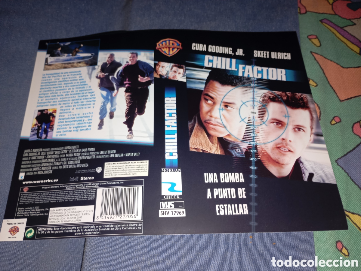 Cine: Car&aacute;tula vhs- chill factor - vd - Foto 1