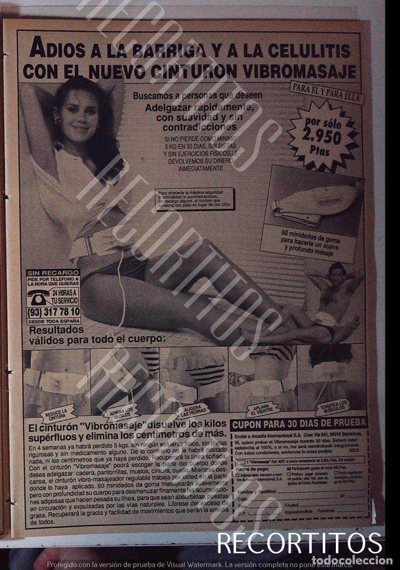 Cine: CINTURON VIBRNTE ANUNCIO PUBLICIDAD - Foto 1