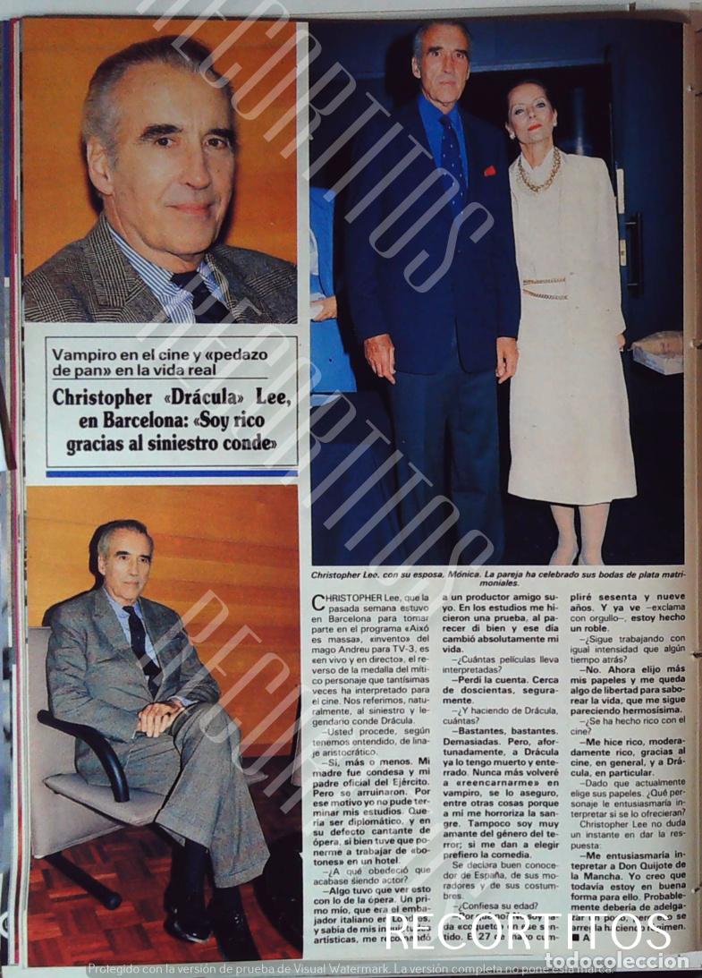 Cine: CHRISTOPHER LEE DRACULA EN BARCELONA - Foto 1