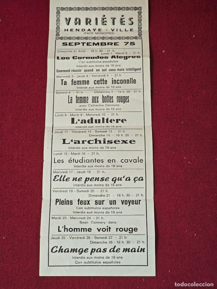 Cine: ANTIGUO FOLLETO VARIETES - Foto 1