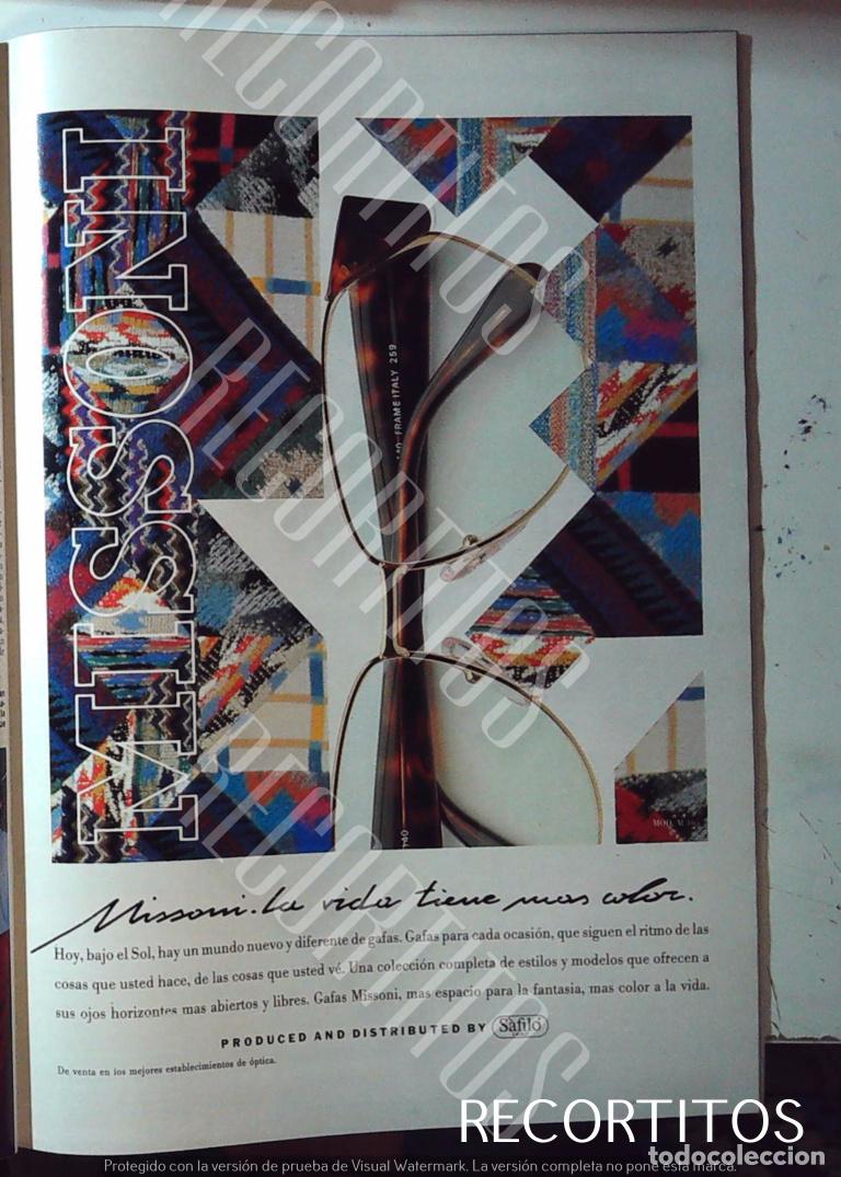 Cin&eacute;ma: MISSONI ANUNCIO PUBLICIDAD GAFAS