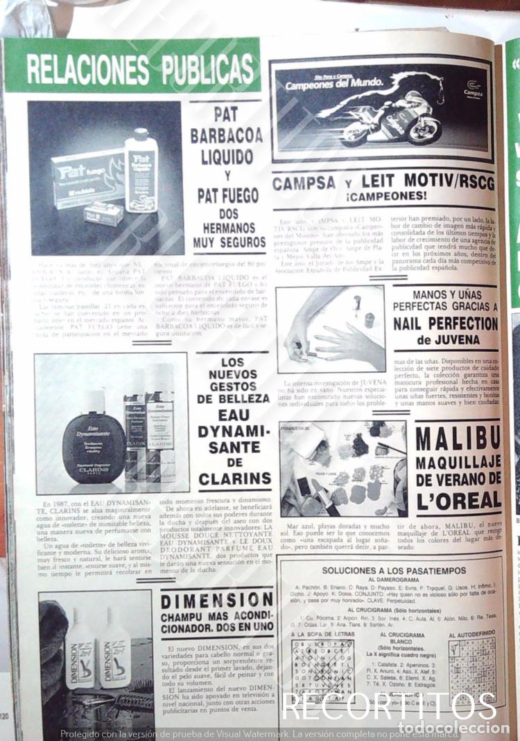 Cin&eacute;ma: PUBLINOTAS CAMPSA PAT BARBACOA CLARINS L'OREAL MALIBU JUVENA NAILS