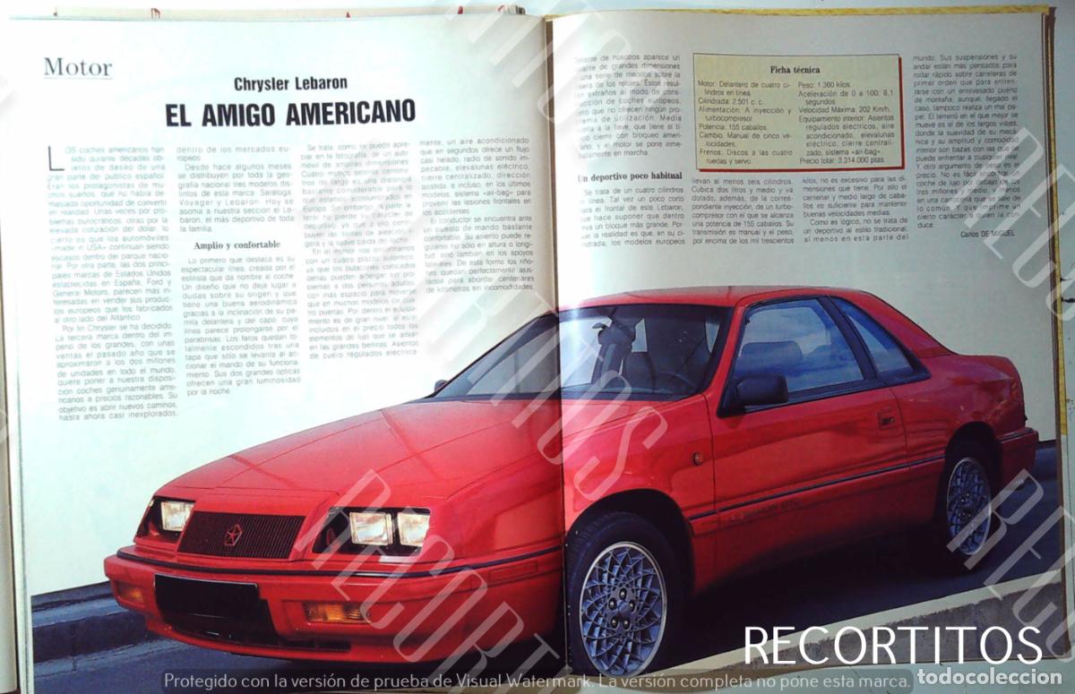 Cine: CHRYSLER LEBARON MOTOR AUTO - Foto 1