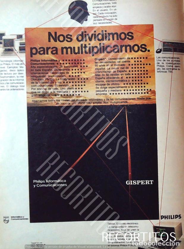 Cine: GISPERT INFORMATICA PHILIPS COMPUTERS PUBLICIDAD FORMULA 1 - Foto 1