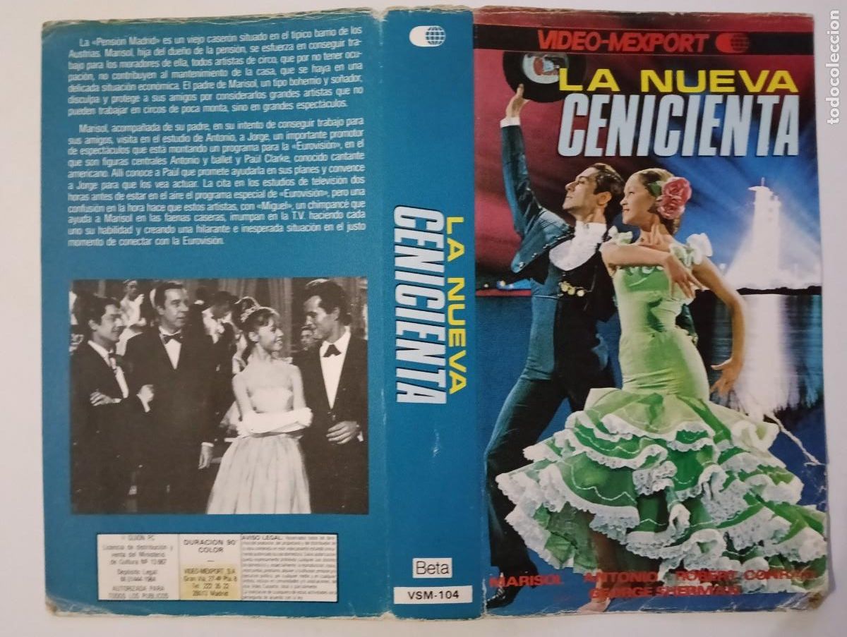 Cine: SUBASTA MARZO - CARATULA - LA NUEVA CENICIENTA MEXPORT BETA