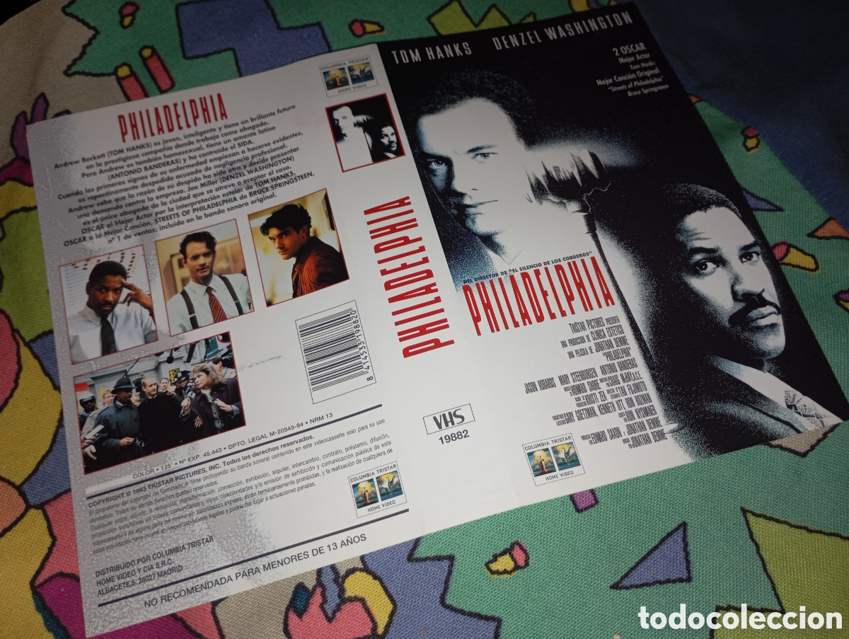 Cine: Car&aacute;tula vhs- Philadelphia (2) - Foto 1