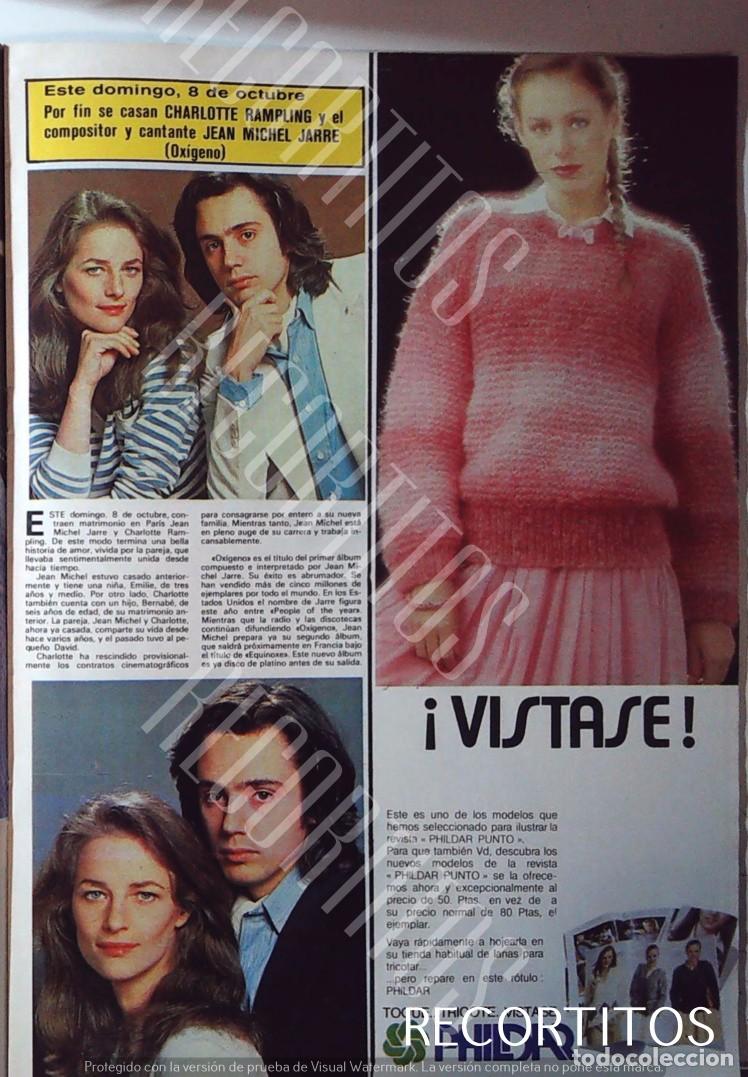 Cine: CHARLOTTE RAMPLING JEAN MICHEL JARRE - Foto 1