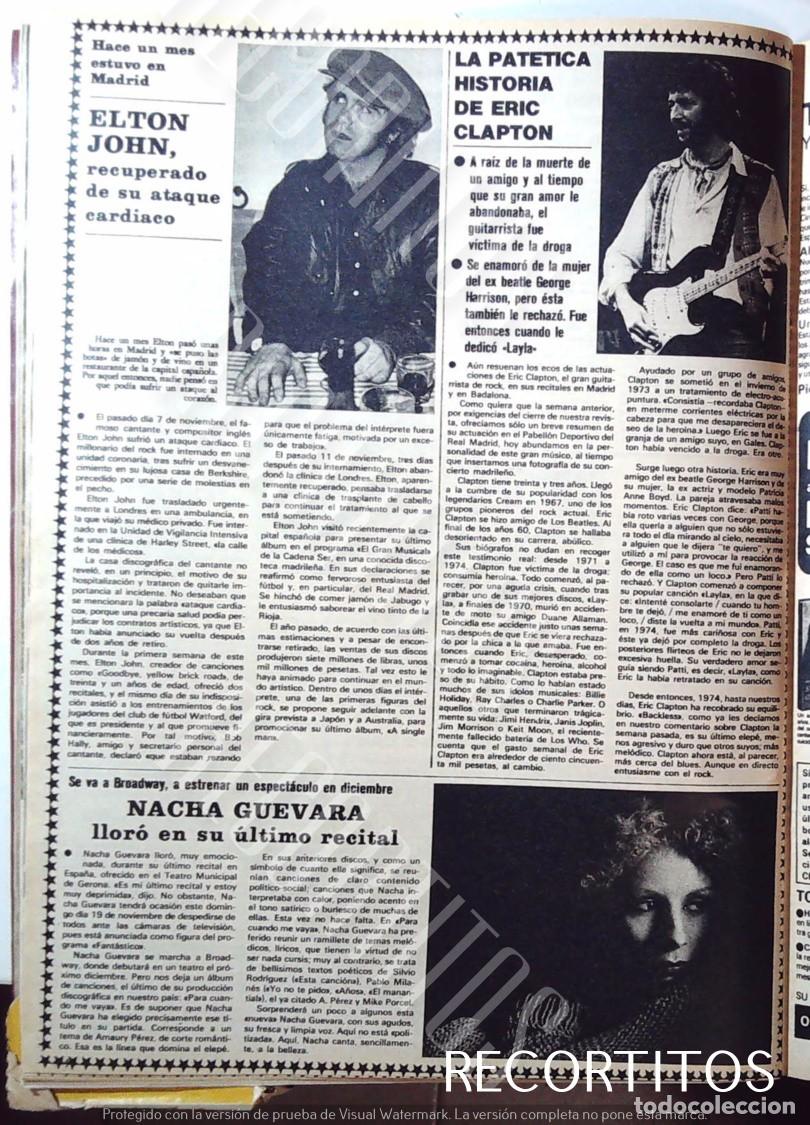 Cine: NACHA GUEVARA ERIC CLAPTON ELTON JOHN - Foto 1