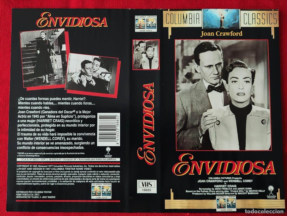 Cine: Car&aacute;tula VHS La envidiosa - Foto 1