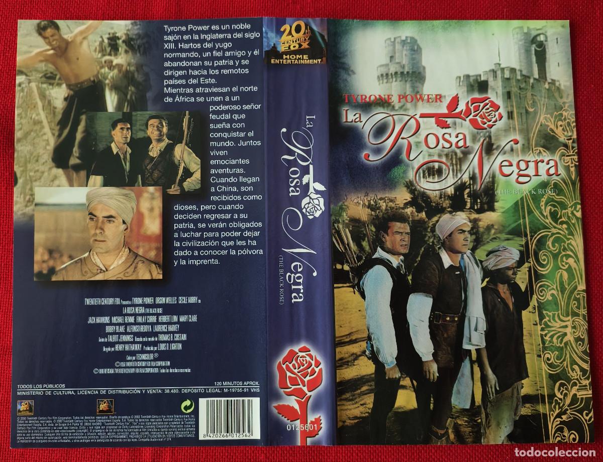 Cine: Car&aacute;tula VHS La rosa negra - Foto 1