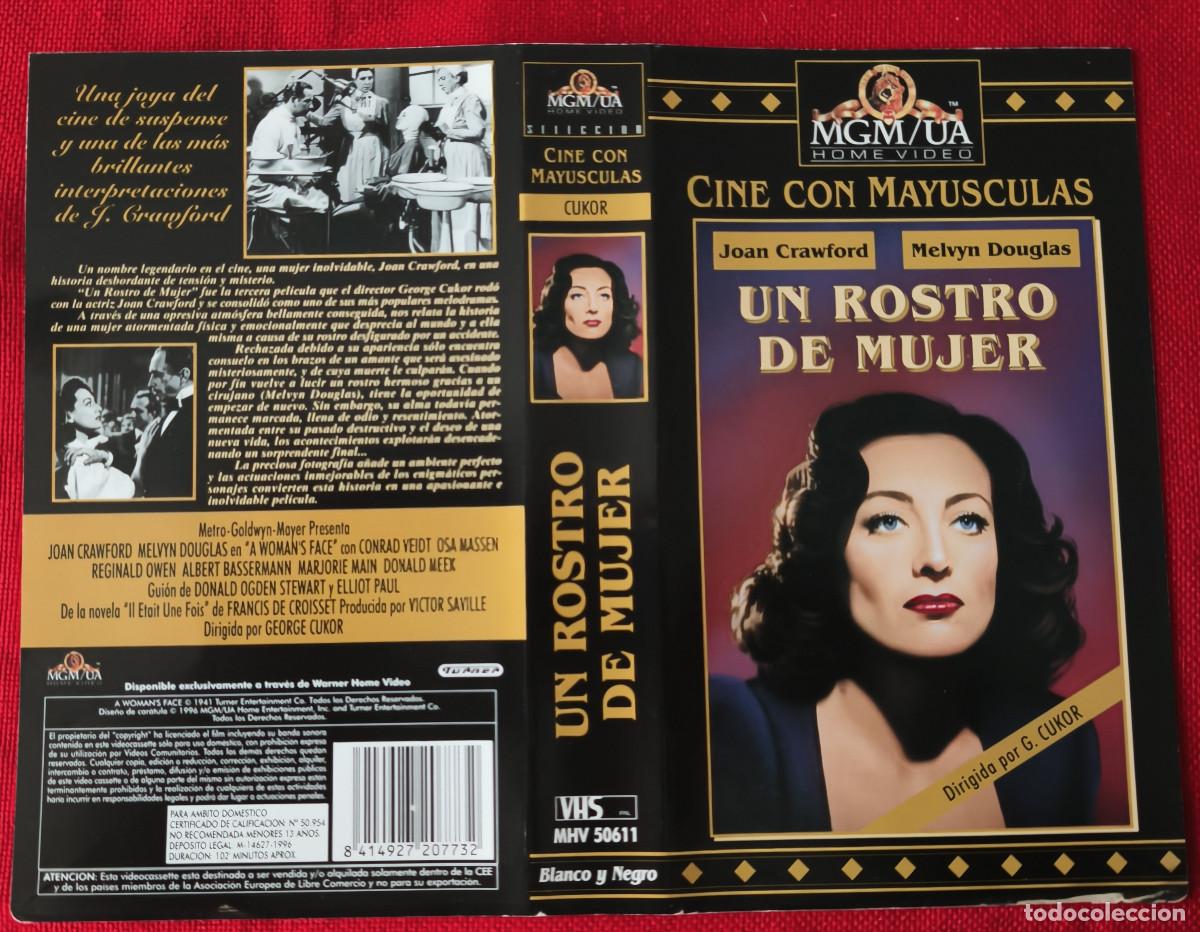 Cine: Car&aacute;tula VHS Un rostro de mujer - Foto 1