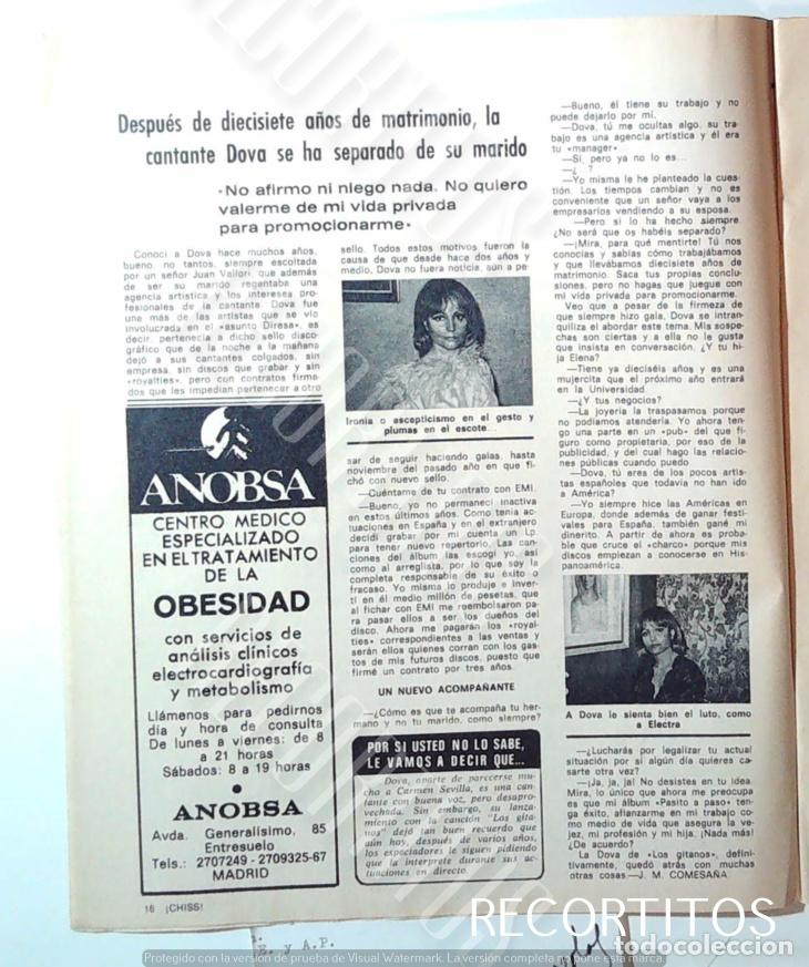 Cine: DOVA CANTANTE SE SEPARA - Foto 1
