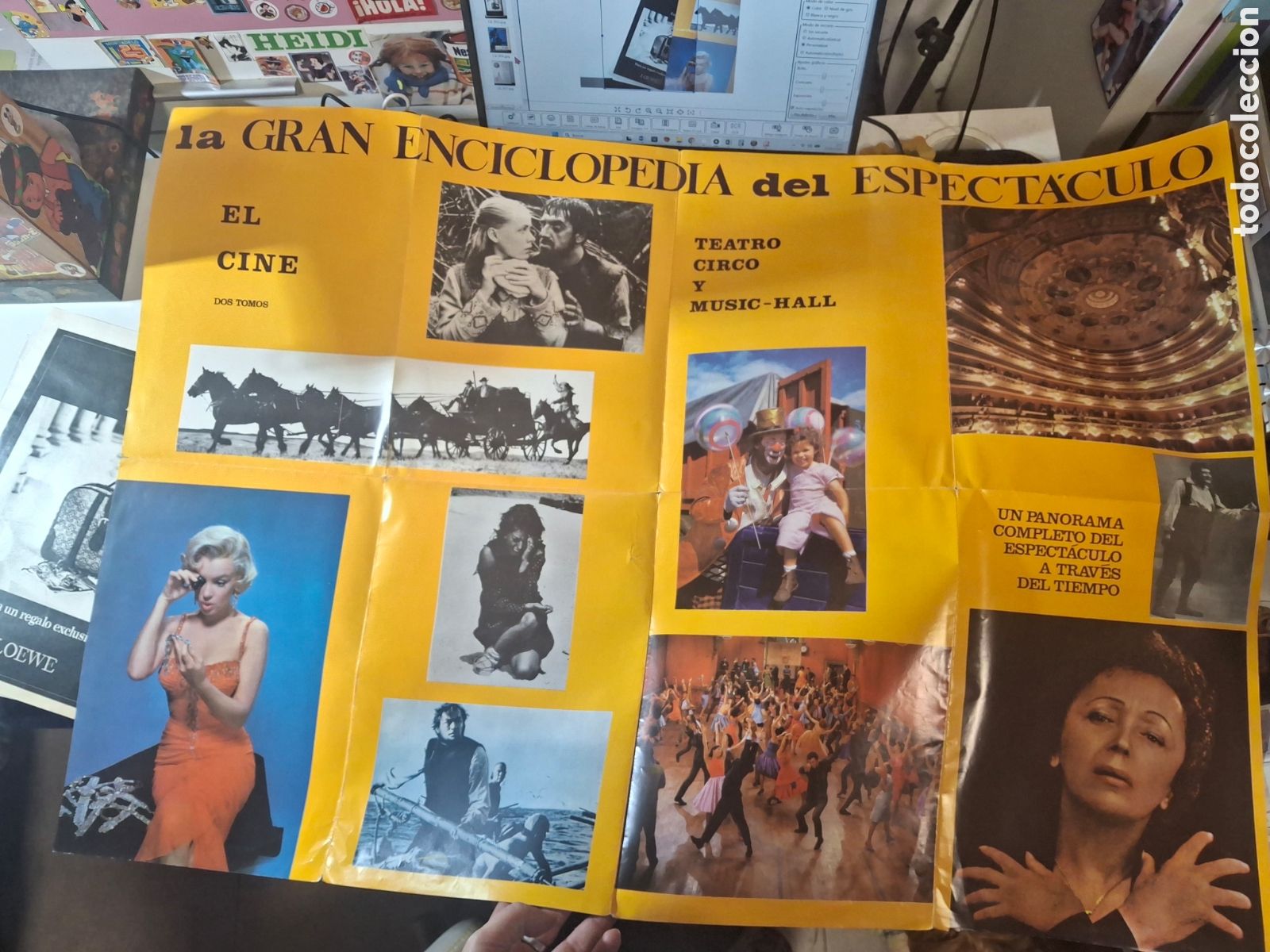 Cine: POSTER EL CINE ARGOS MARILYN MONTOE SOFIA LOREN GREGORY PECK JOHN WAYNE EDITH PIAF