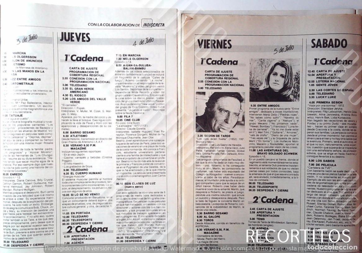 Cine: PROGRAMACION DE TVE RAFF VALLONE MARIA OSTIZ ENREDO - Foto 1