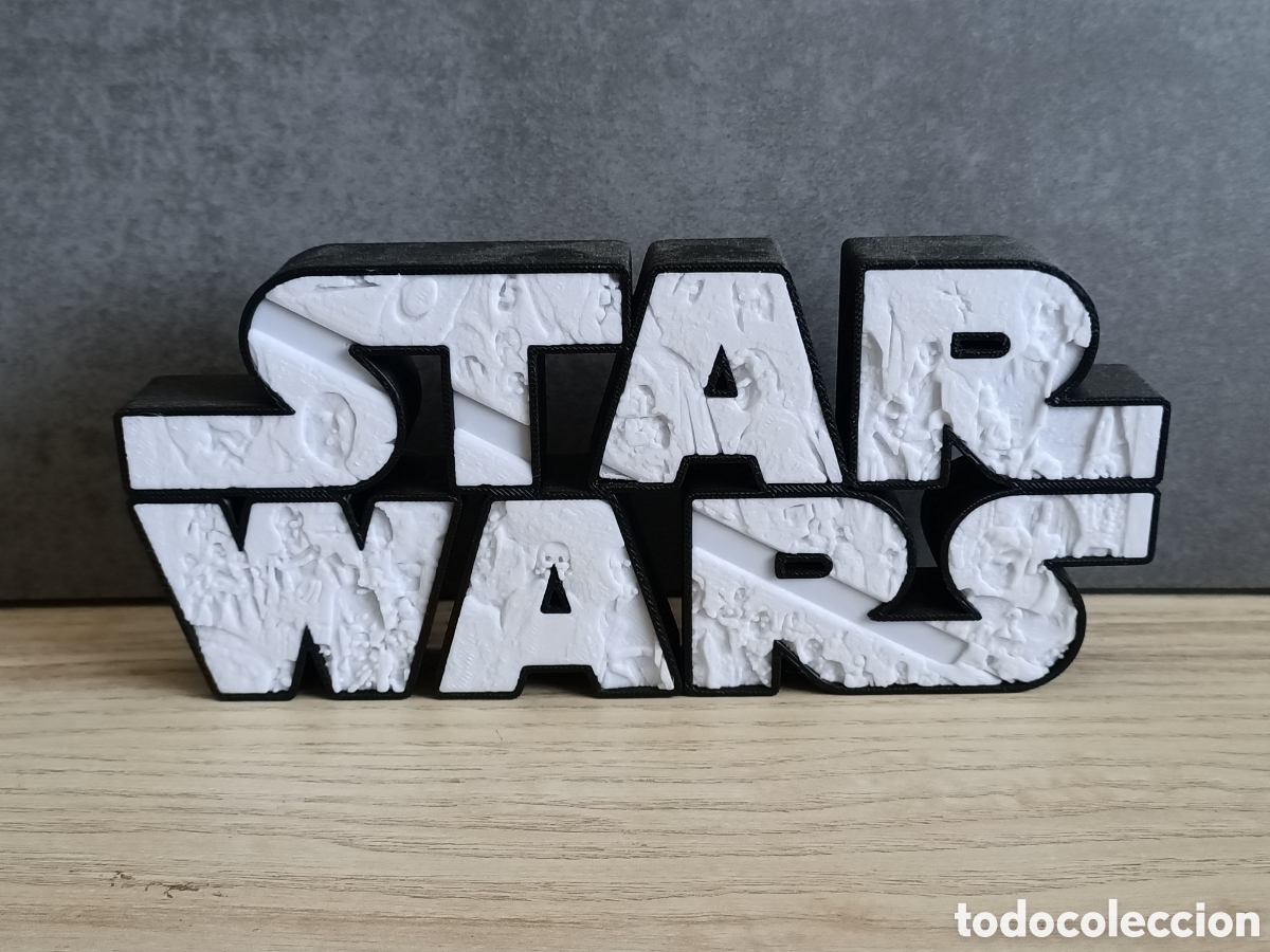 Cine: Letrero Star wars impresi&oacute;n 3d - Foto 1