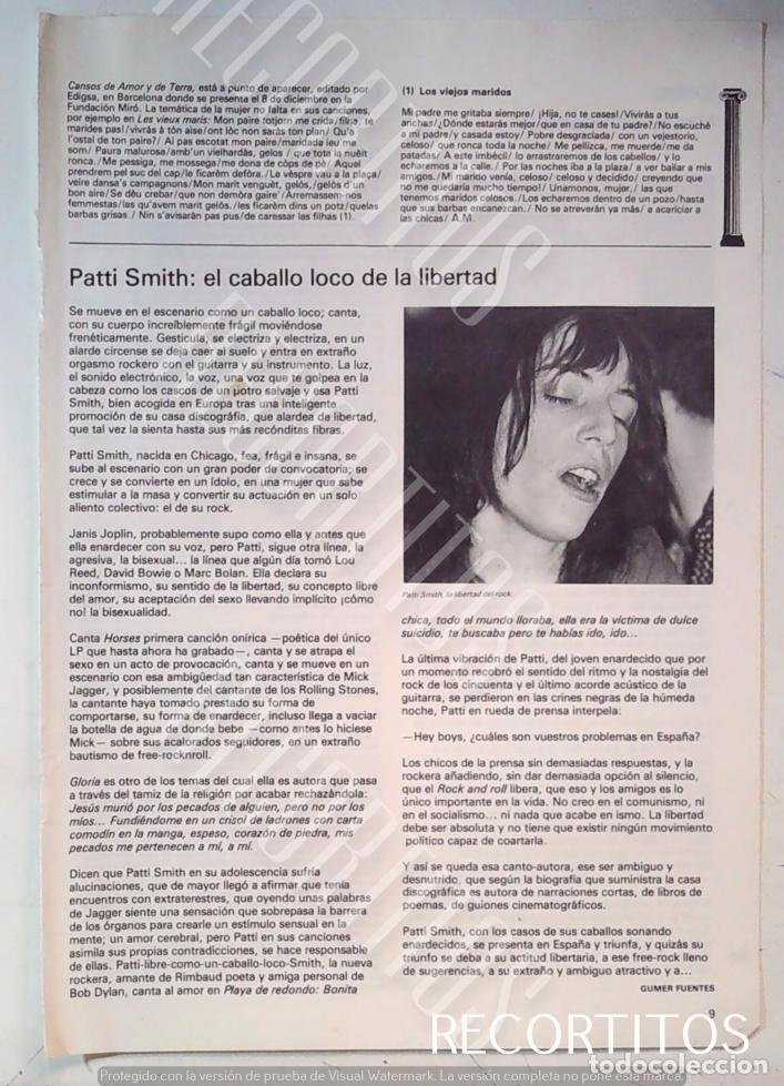 Cine: PATTI SMITH NACHA GUEVARA - Foto 2