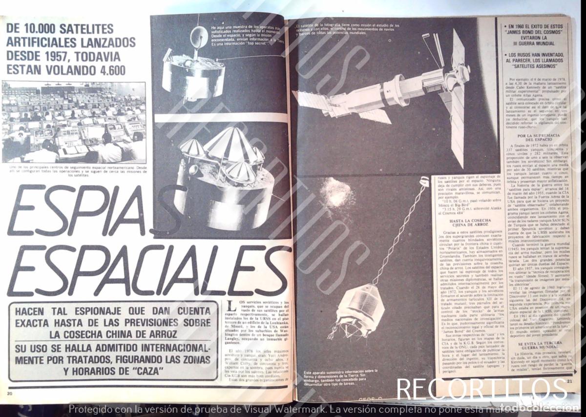 Cine: LOS SATELITES ESPIAS ESPACIALES - Foto 1