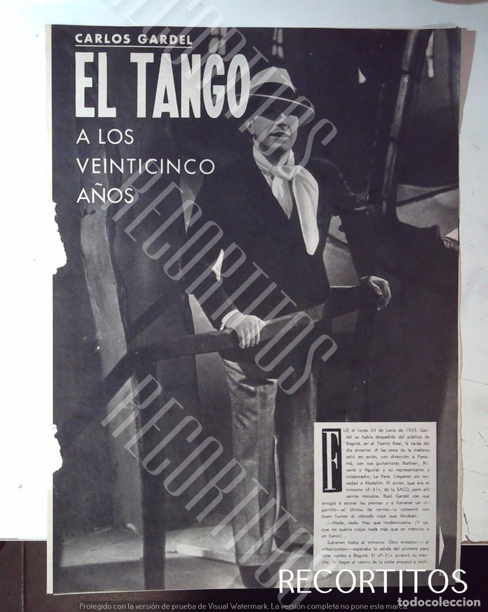 Cine: EL TANGO DE CARLOS GARDEL SARA SARITA MONTIEL IMPERIO ARGENTINA ISABEL GARCES