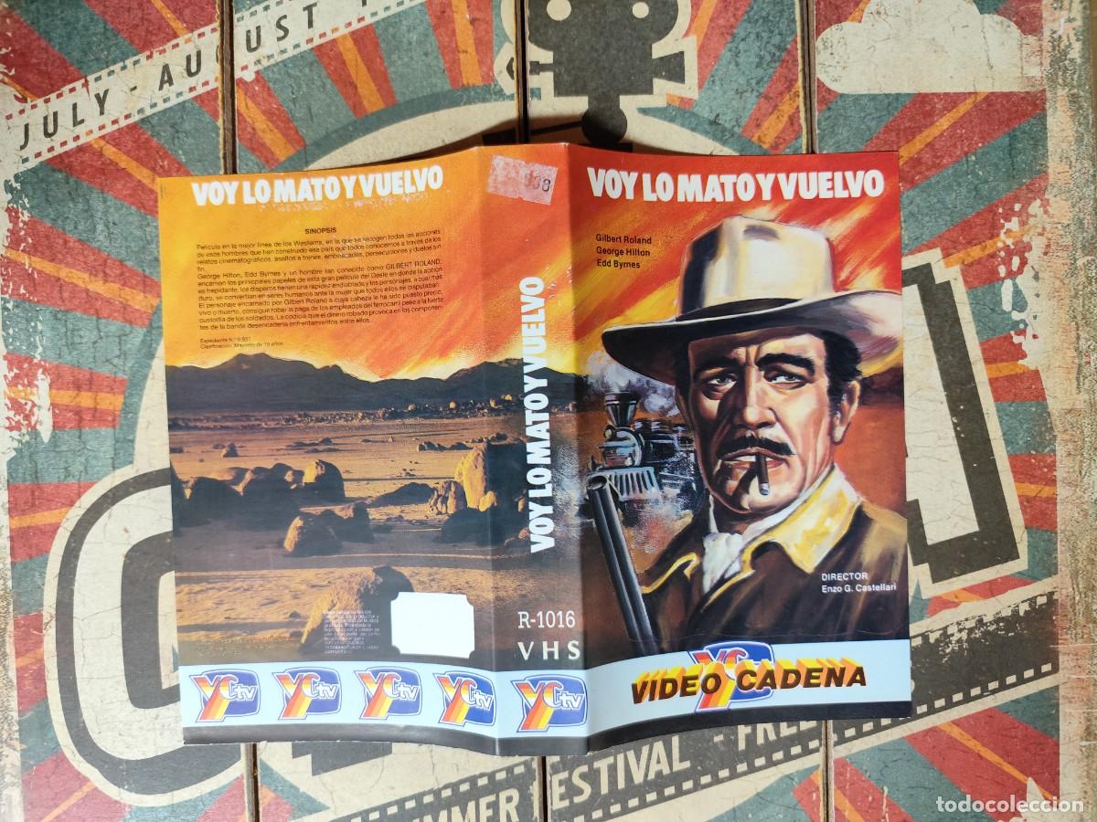 Cine: Car&aacute;tula VHS Voy lo mat&oacute; y vuelvo