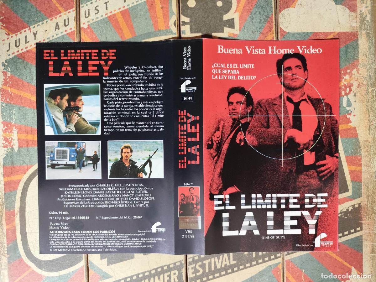 Cine: Car&aacute;tula VHS El limite de la ley - Foto 1