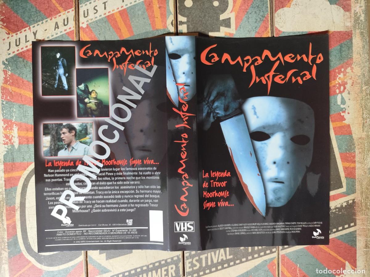 Cine: Car&aacute;tula VHS Campamento infernal - Foto 1