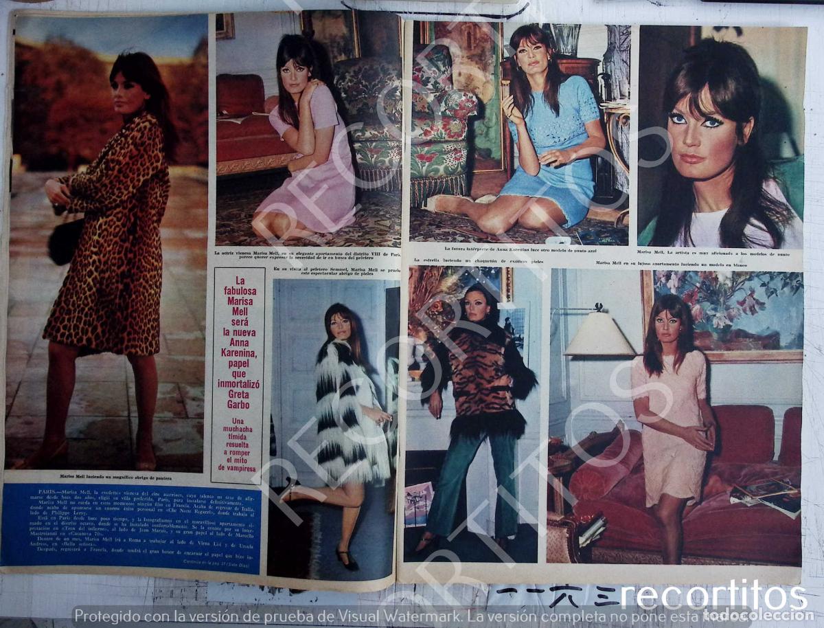 Cine: marisa mell en su hogar 1966 - Foto 1