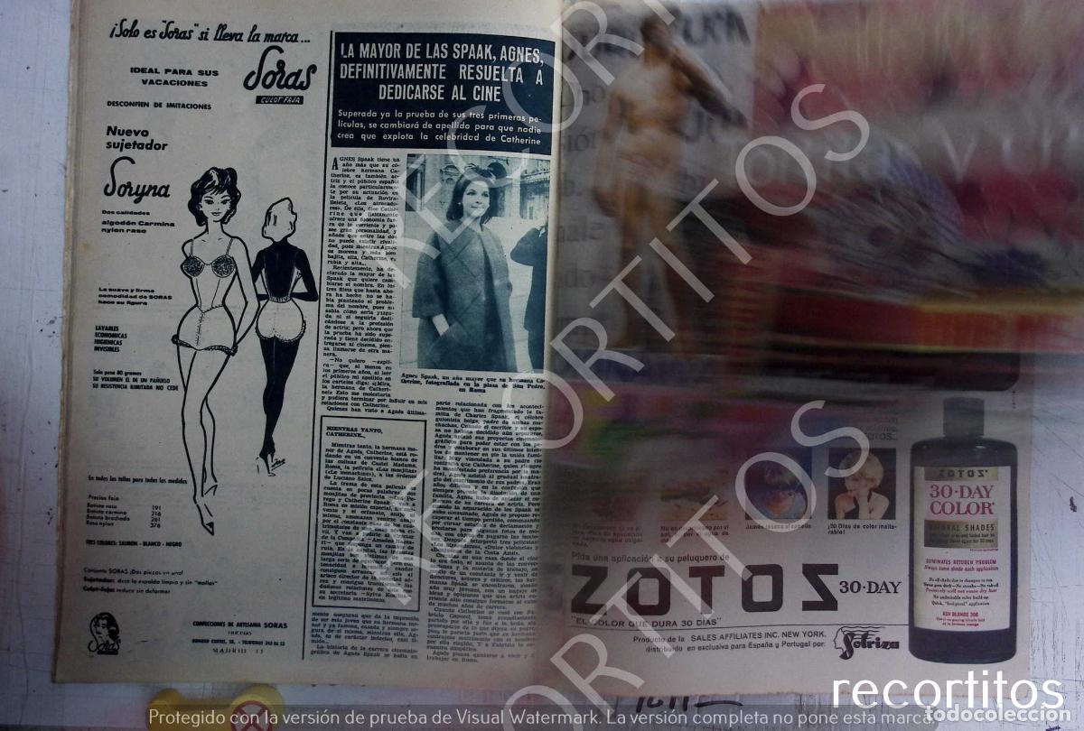 Cine: soras lenceria anuncio publicidad AGNES SPAAK