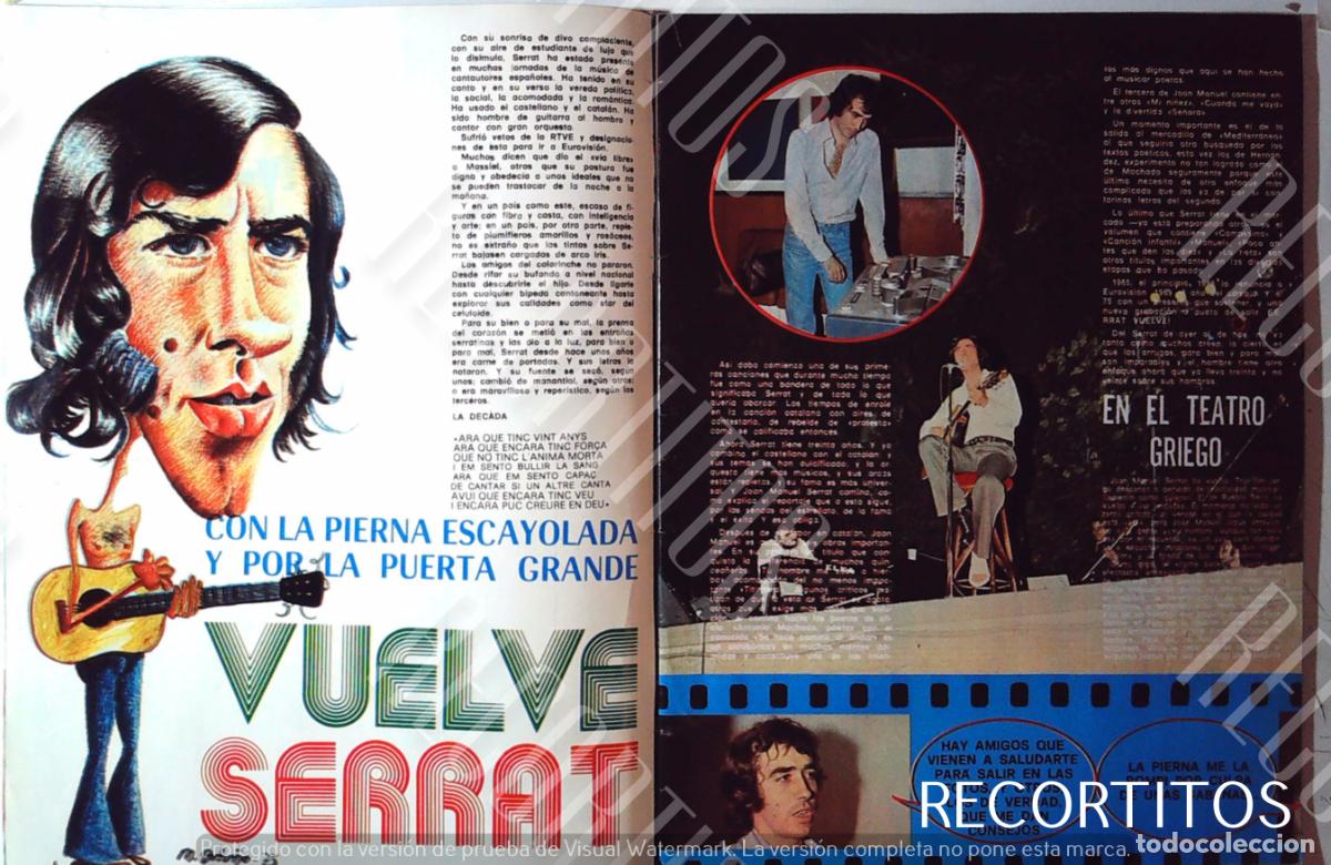 Cine: joan manuel serrat 1975 - Foto 1