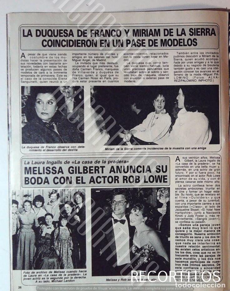 Cinema: MIRIAM DE LA SIERRA CARMEN FRANCO MELISSA GILBERT LA CASA DE LA PRADERA ROB LOWE MICHALE LANDON