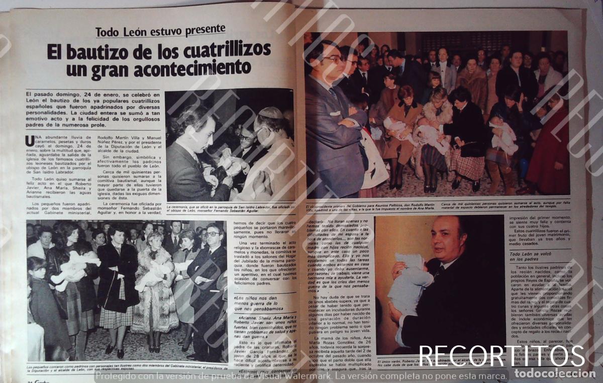 Cine: BAUTIZO DE LOS CUATRILLIZOS DE LEON 1982 - Foto 1
